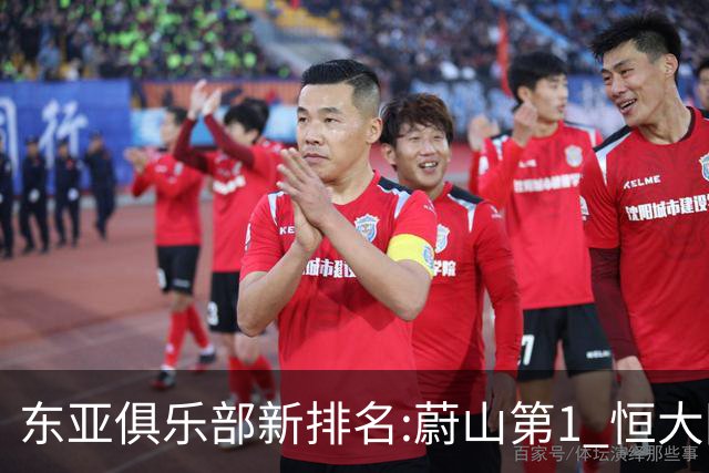 东亚俱乐部新排名:蔚山第1 恒大国安上港居3-5位